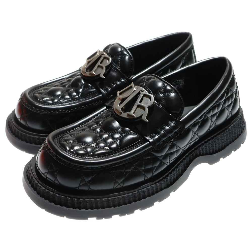 DIOR(ディオール) Buffalo Loafer CANNAGE Leather バッファローローファー カナージュレザーシューズ ブラック 3LO143ZZP