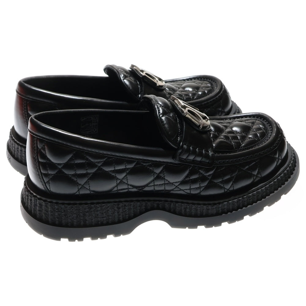 DIOR(ディオール) Buffalo Loafer CANNAGE Leather バッファローローファー カナージュレザーシューズ ブラック 3LO143ZZP