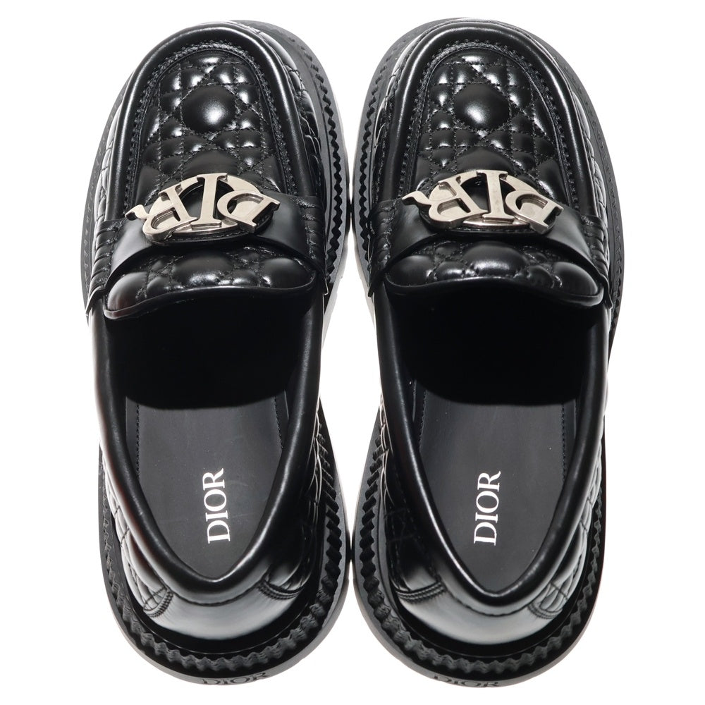 DIOR(ディオール) Buffalo Loafer CANNAGE Leather バッファローローファー カナージュレザーシューズ ブラック 3LO143ZZP