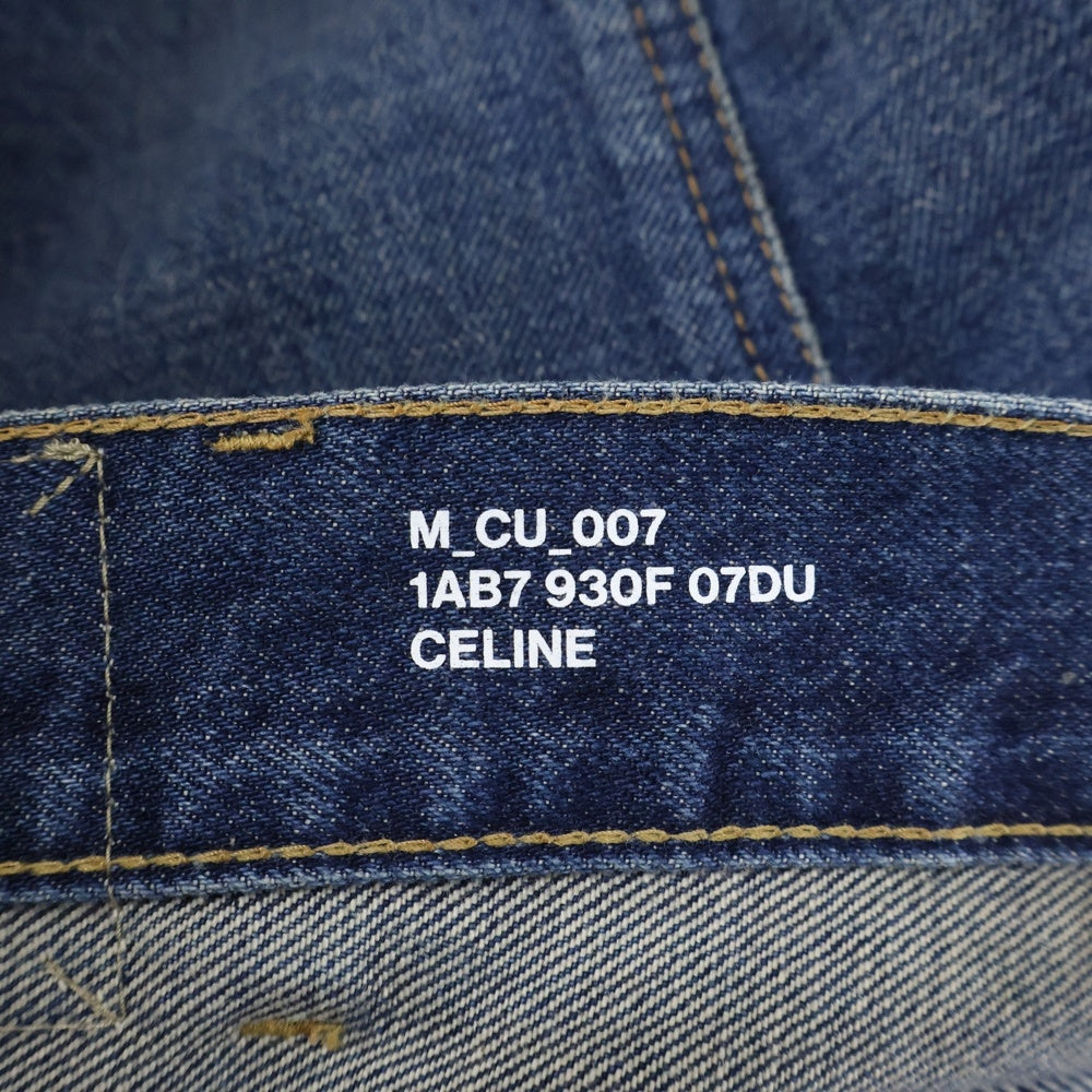 CELINE(セリーヌ) Blue washed Lou jeans ストレートデニムパンツ インディゴ 1AB7 930F