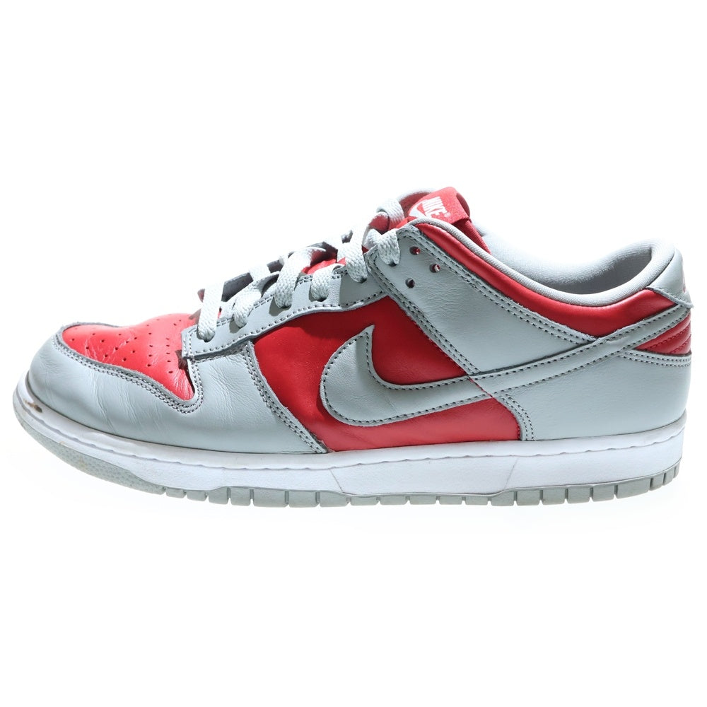 NIKE(ナイキ) DUNK LOW ダンク ローカットスニーカー グレー/レッド FQ6965-600