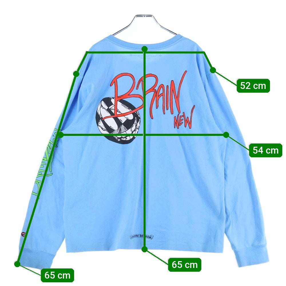 CHROME HEARTS(クロムハーツ) MATTY BOY PRO BRAIN NEW SWEATSHIRTS マッティボーイ ブレインニュー スウェットトレーナー ブルー