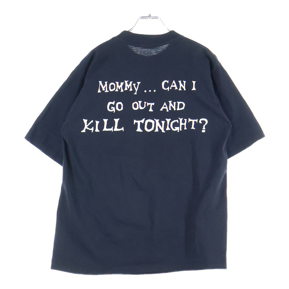 VINTAGE(ヴィンテージ) 90s Misfits Mommy Can I Go Out Tonight And Kill 1998 ミスフィッツ ALLSPORTボディ 両面プリント ヴィンテージ半袖Tシャツ ブラック