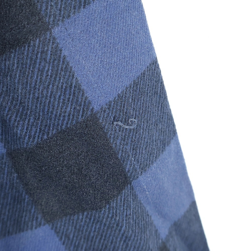 Rebuild by needles(リビルドバイニードルス) Flannnel Ribbon Wide Shirt 再構築 パッチワーク フランネル リメイク チェック 長袖シャツ マルチ LQ308