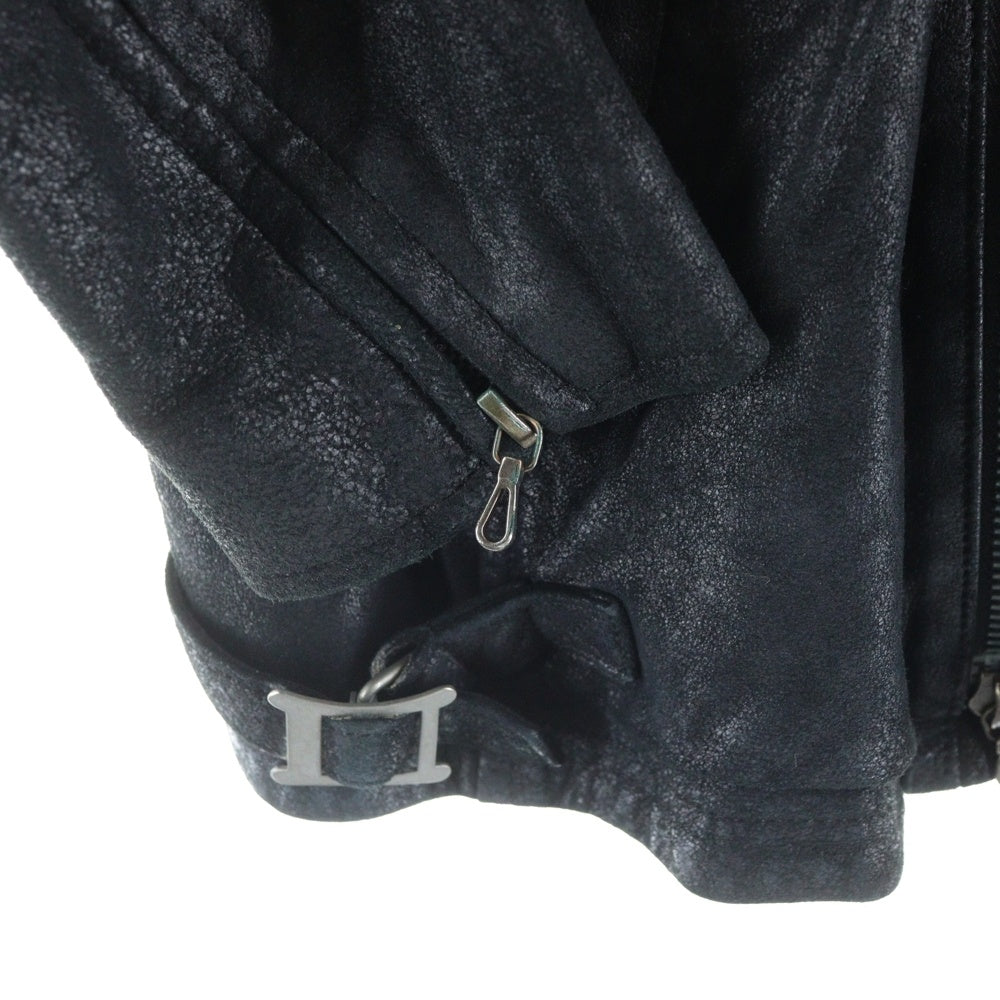 ATTACHMENT(アタッチメント) レザージャケット ダブルライダースジャケット ブラック
