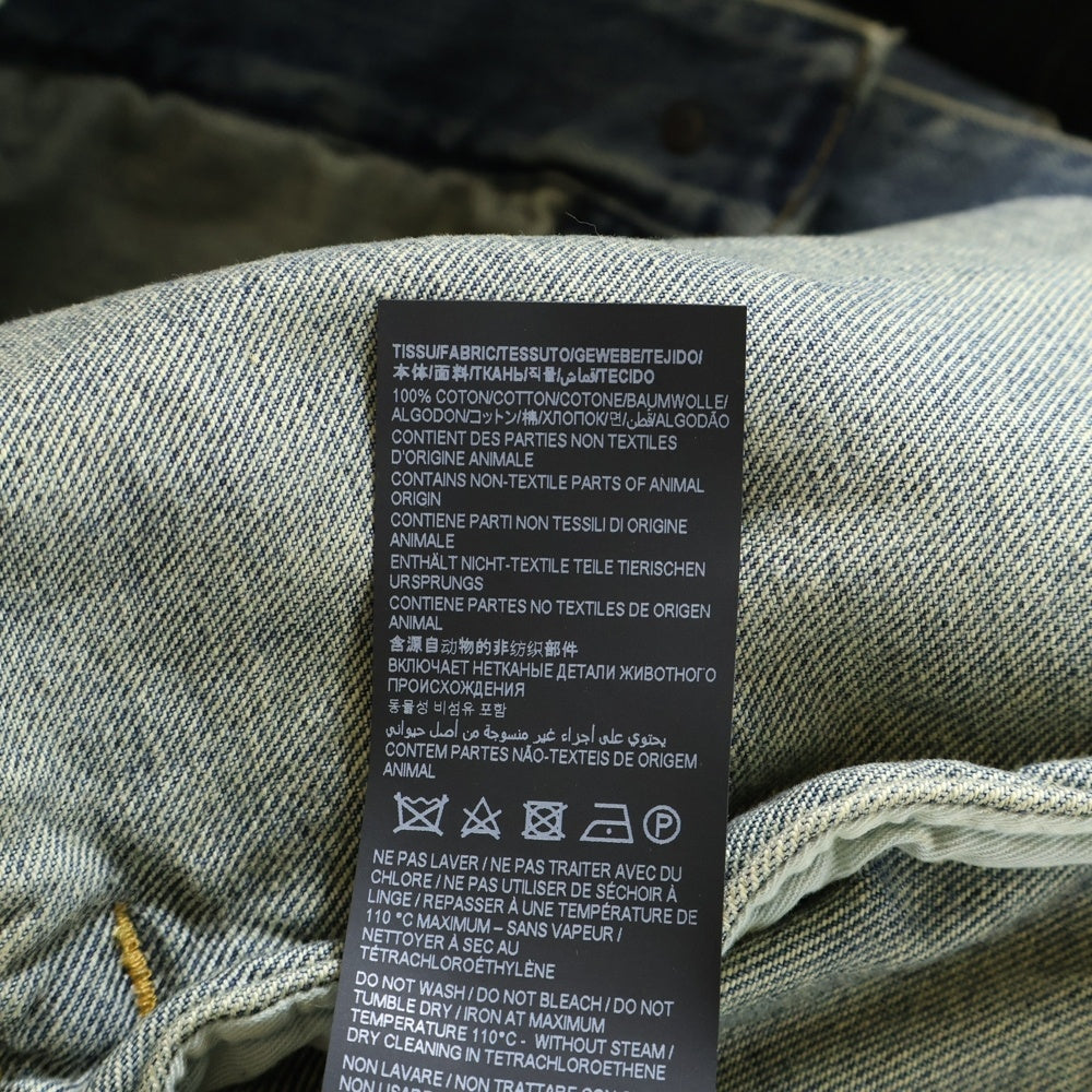 SAINT LAURENT PARIS(サンローランパリ) ウォッシュ加工 デニムジャケット インディゴ 597064 YC868