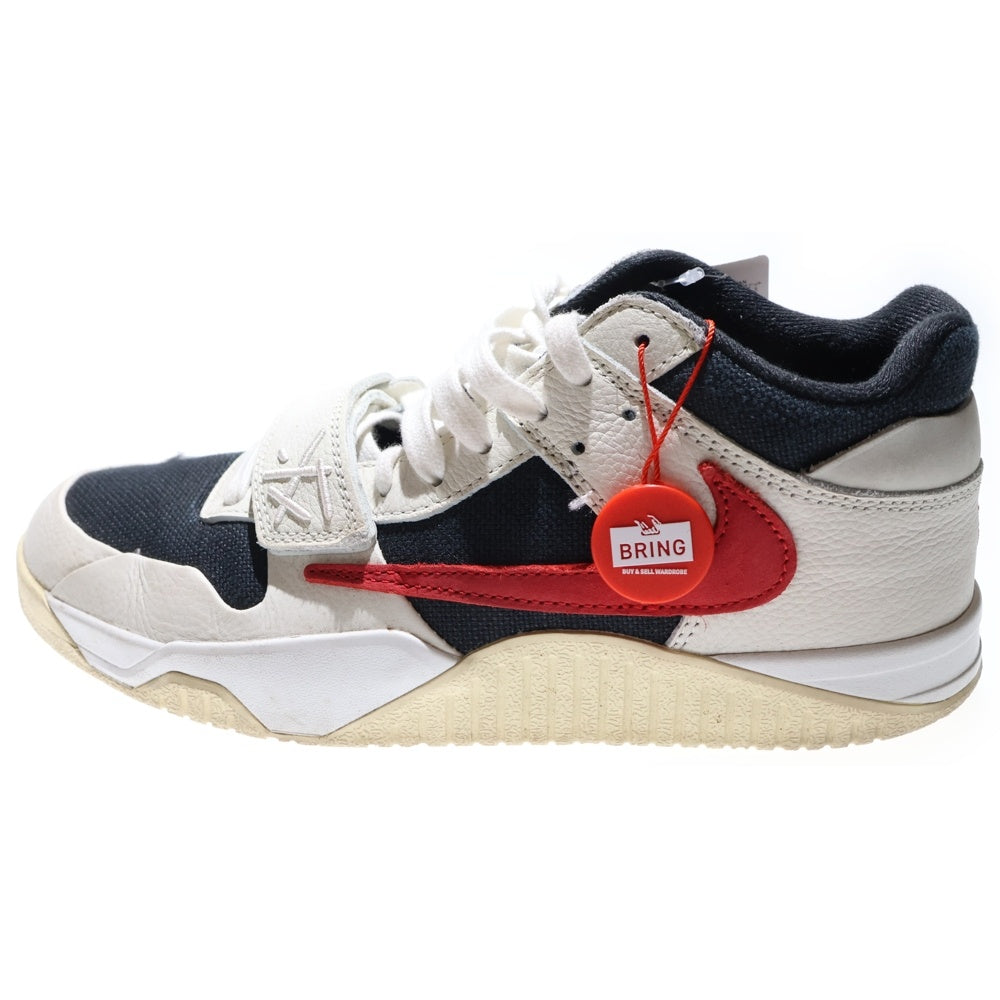 NIKE(ナイキ) ×TRAVIS SCOTT JORDAN JUMPMAN JACK TR UNIVERSITY RED トラヴィススコット ジョーダン ジャンプマン ジャック ローカットスニーカー ホワイト US9/27cm FZ8117-101