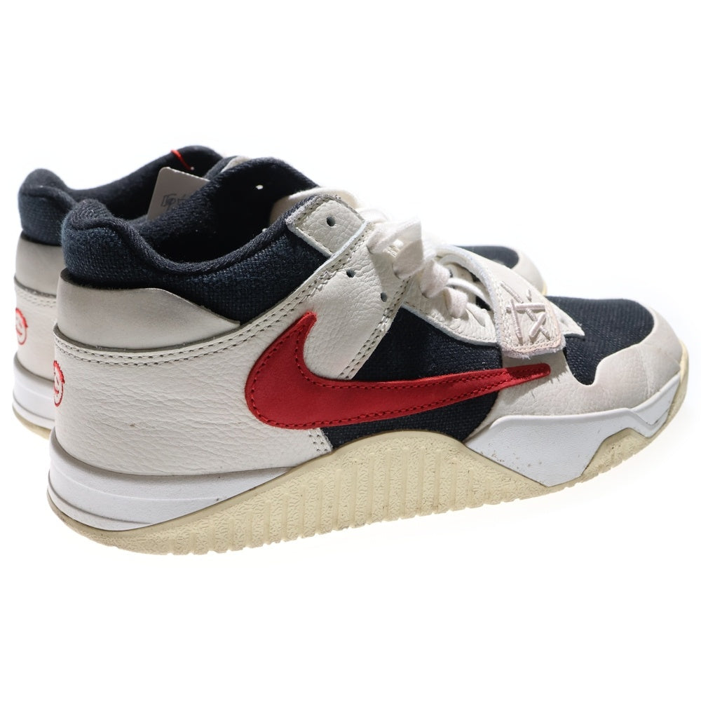 NIKE(ナイキ) ×TRAVIS SCOTT JORDAN JUMPMAN JACK TR UNIVERSITY RED トラヴィススコット ジョーダン ジャンプマン ジャック ローカットスニーカー ホワイト US9/27cm FZ8117-101