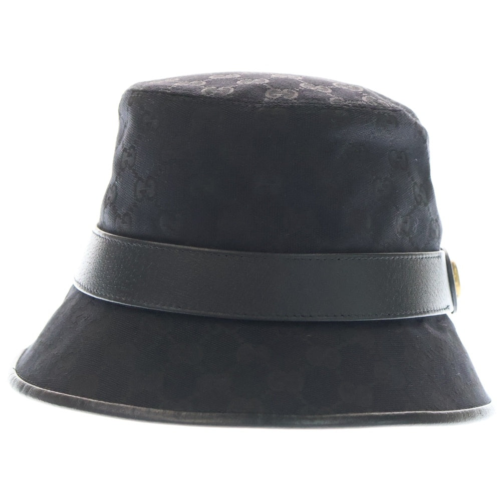 GUCCI(グッチ) GGキャンバス バケットハット ブラック 576587 4HG53