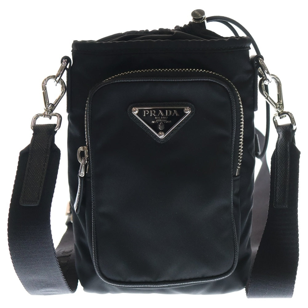 PRADA(プラダ) Re-Nylon スマートフォンケース ショルダーバッグ ブラック