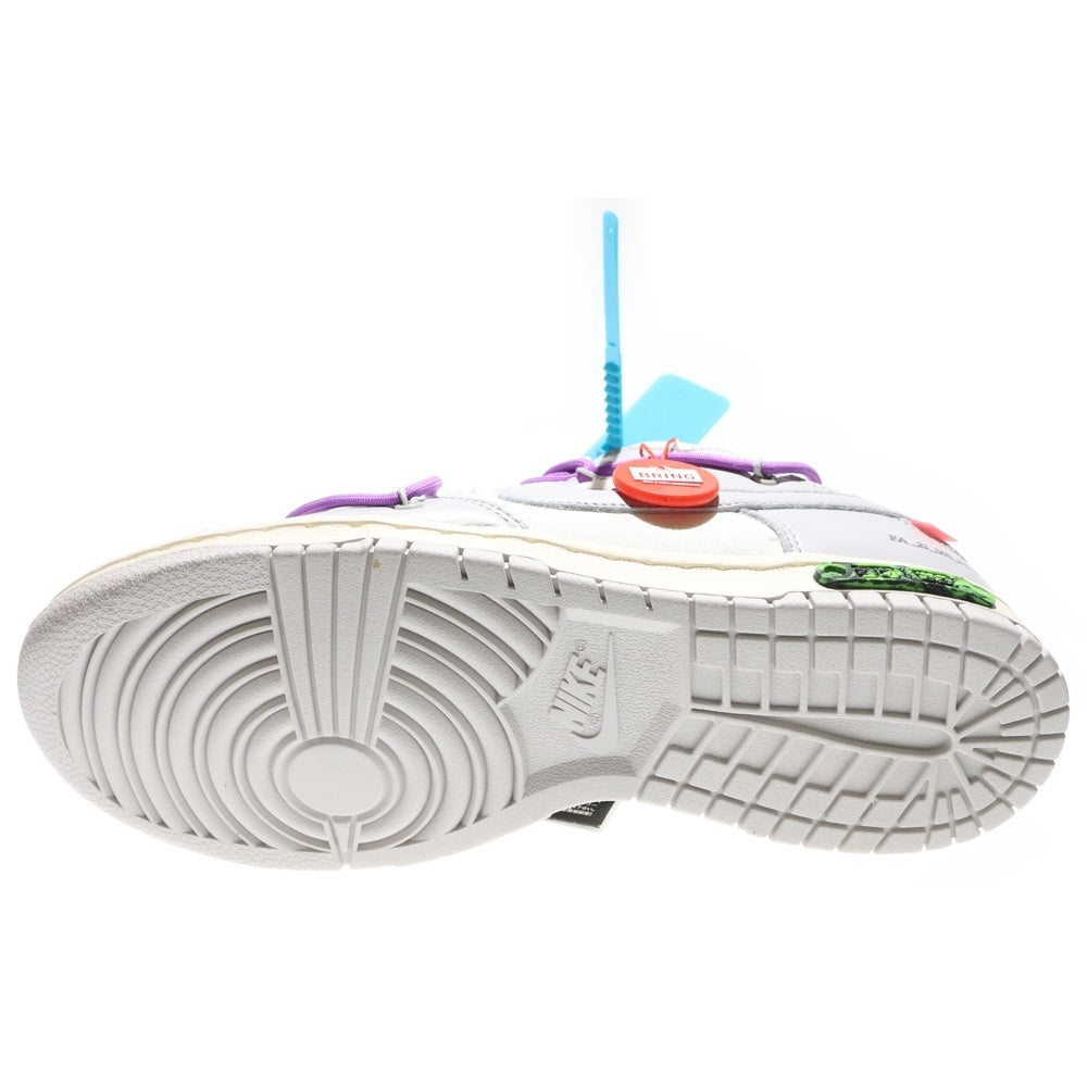 NIKE(ナイキ) ×OFF WHITE DUNK LOW 1OF 50 47 オフホワイト ダンク ローカットスニーカー グレー/ホワイト US8.5/26.5cm DM1602-125