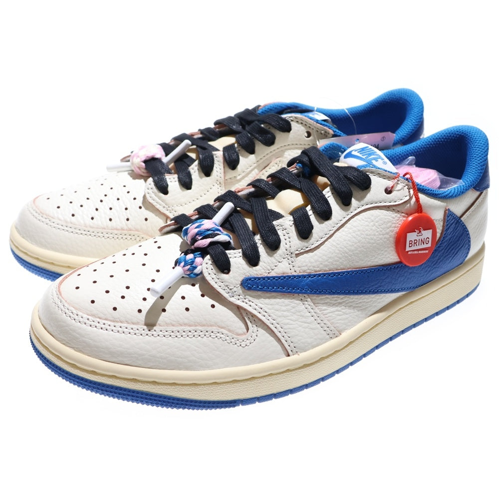 NIKE(ナイキ) ×Travis Scott ×fragment design Air Jordan 1 Low OG DM7866-104 ×ラヴィススコット×フラグメントデザイン エアジョーダン1 OG ローカットスニーカー US9/27.0cm