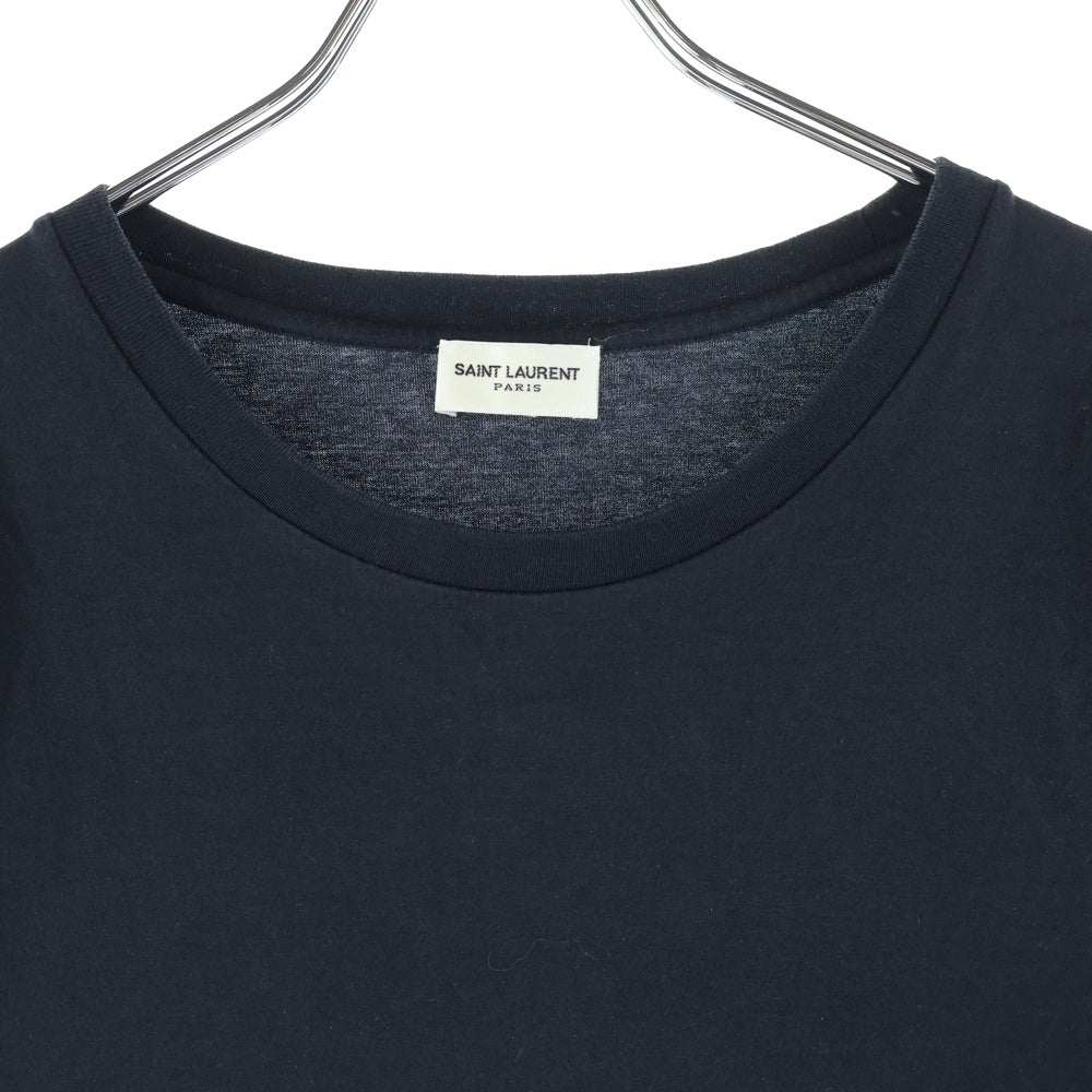 SAINT LAURENT PARIS(サンローランパリ) ロゴプリント 半袖Tシャツ カットソー ブラック 464572 YB2DQ