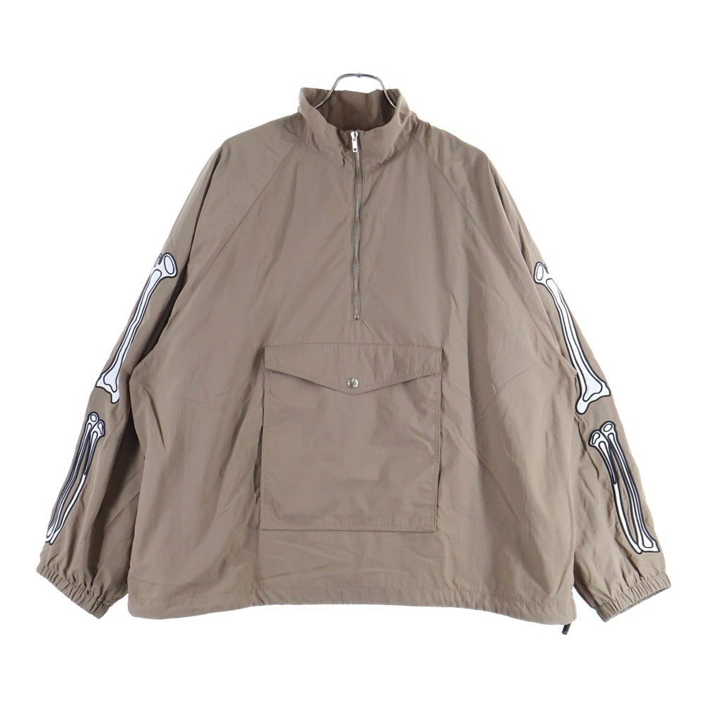MAYO(メイヨー) BONES Embroidery Anorak ボーン エンブロイダリー プルオーバージャケット ブラウン 24MY-AN01