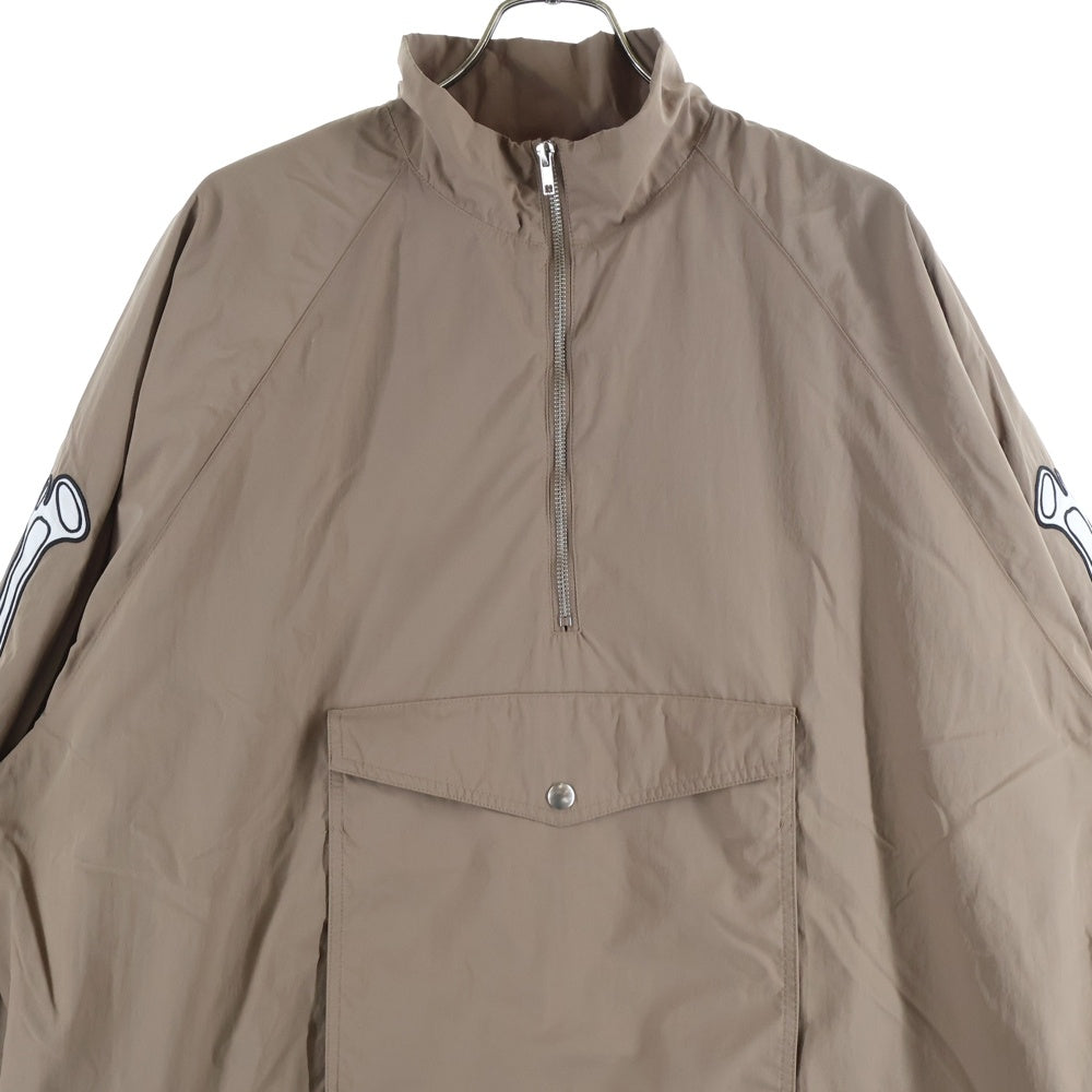 MAYO(メイヨー) BONES Embroidery Anorak ボーン エンブロイダリー プルオーバージャケット ブラウン 24MY-AN01