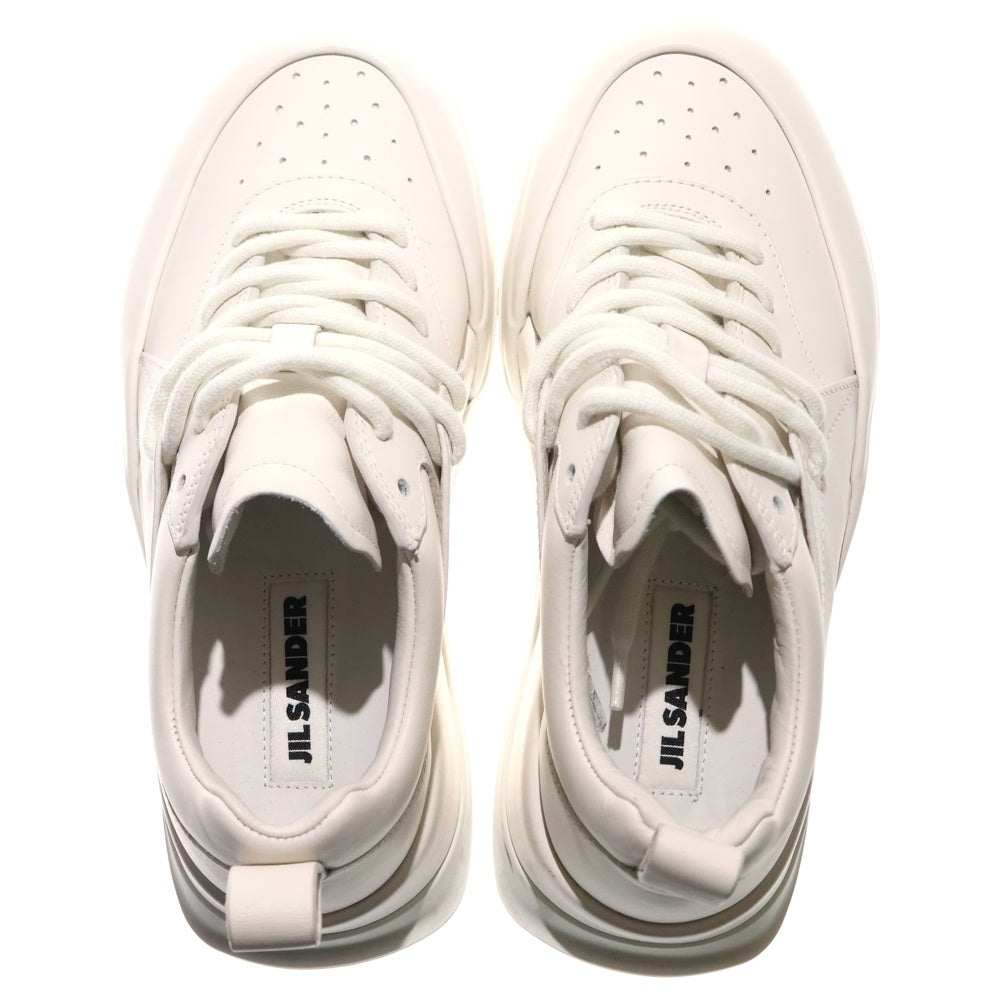 JIL SANDER(ジルサンダー) ORB オーブ レザーローカットスニーカー ホワイト