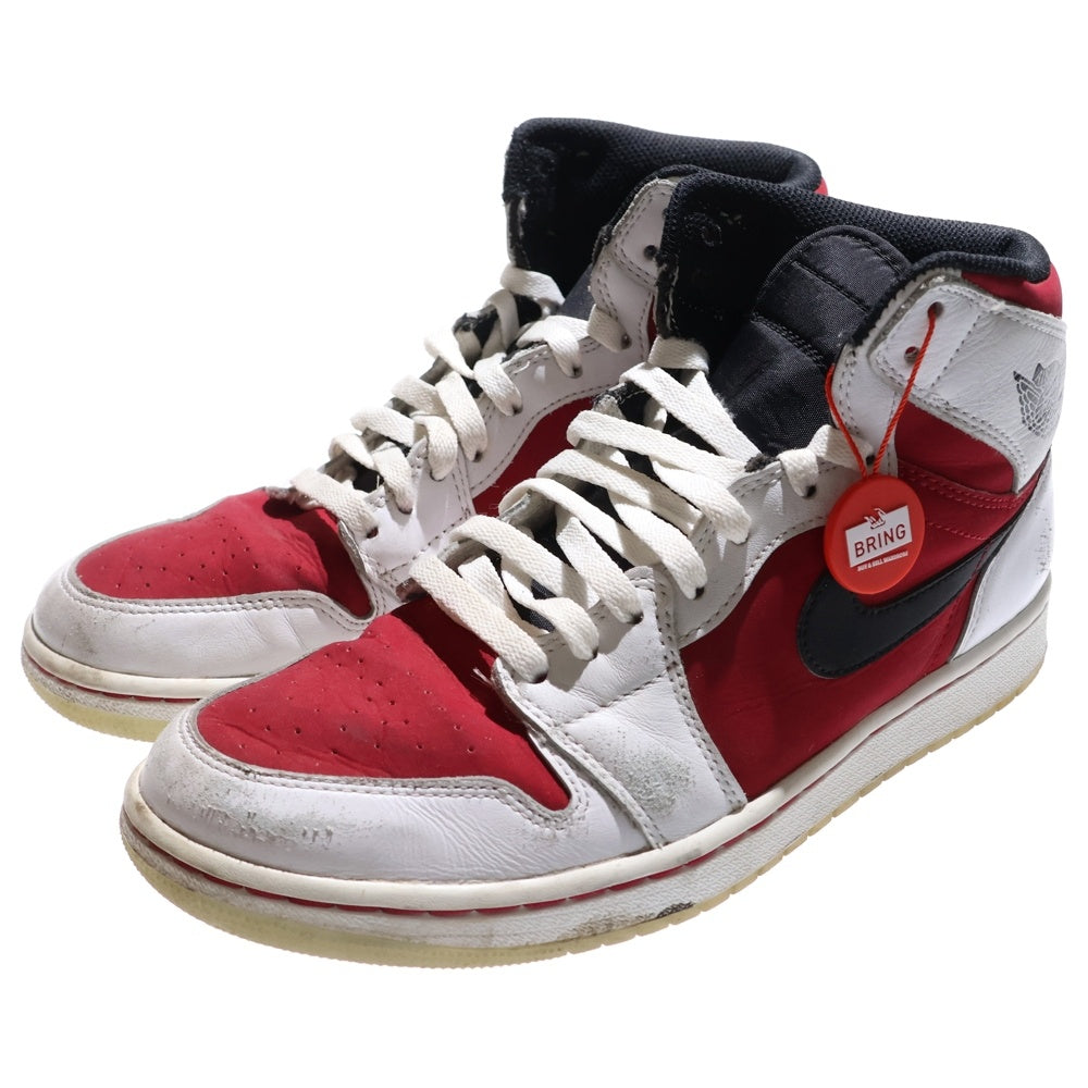 NIKE(ナイキ) AIR JORDAN 1 RETRO HIGH OG CARMINE 555088-123 エアジョーダン1 レトロ ハイカットスニーカー ホワイト/レッド US8.5/26.5cm