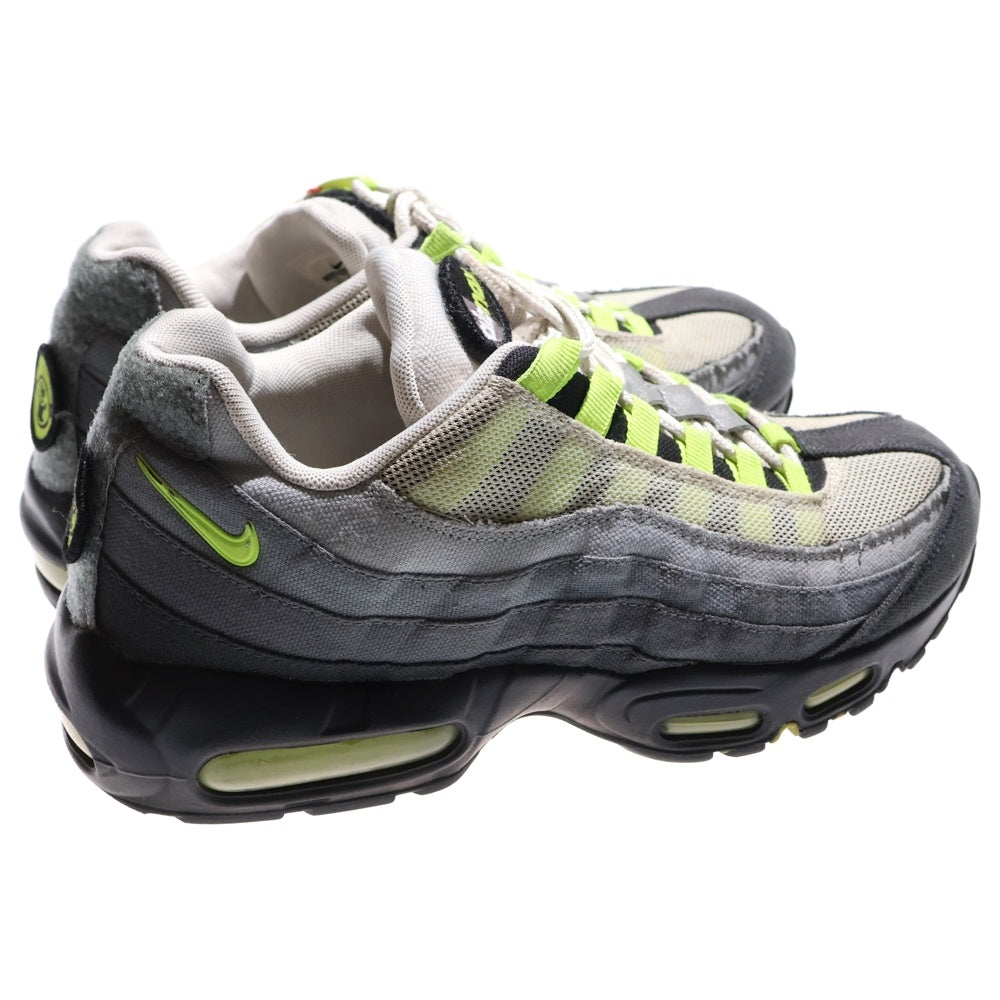 NIKE(ナイキ) AIR MAX 95 V SP エアマックス パッチ ローカットスニーカー グレー/イエロー US8.5/26.5cm 747137-170