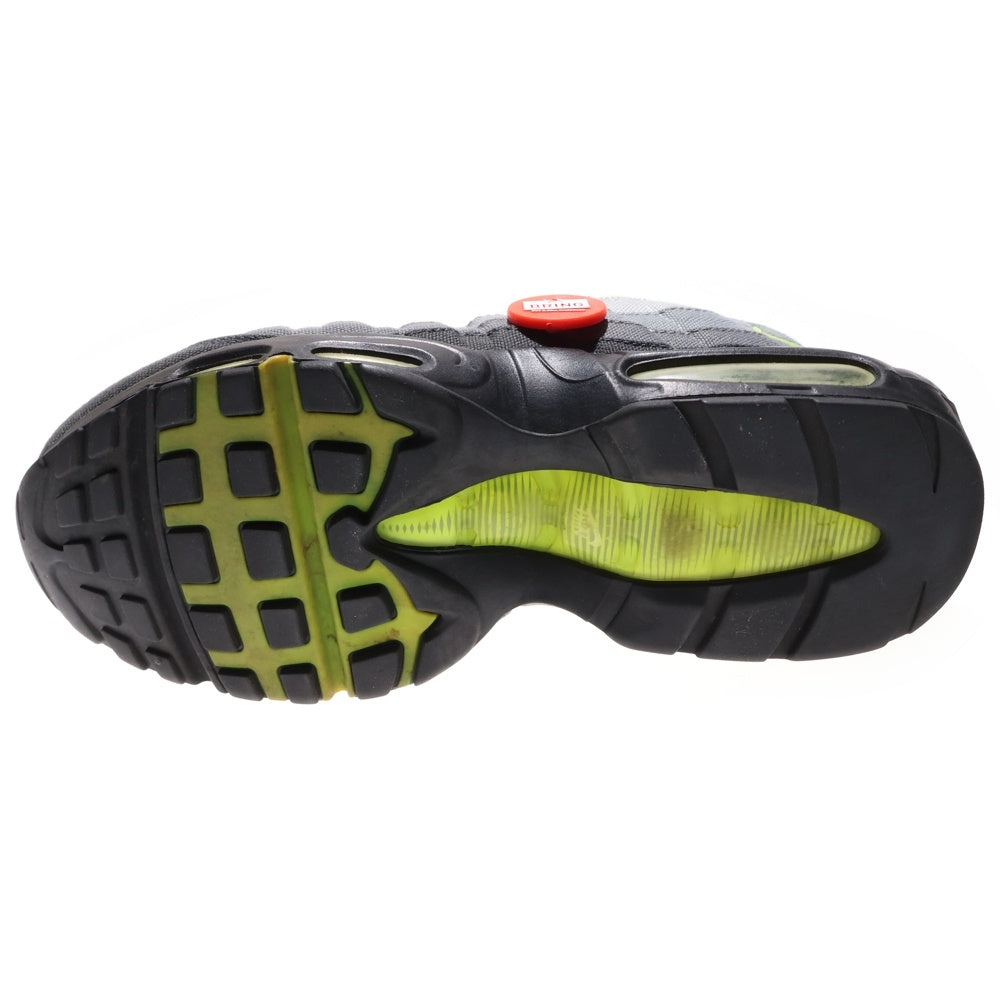 NIKE(ナイキ) AIR MAX 95 V SP エアマックス パッチ ローカットスニーカー グレー/イエロー US8.5/26.5cm 747137-170