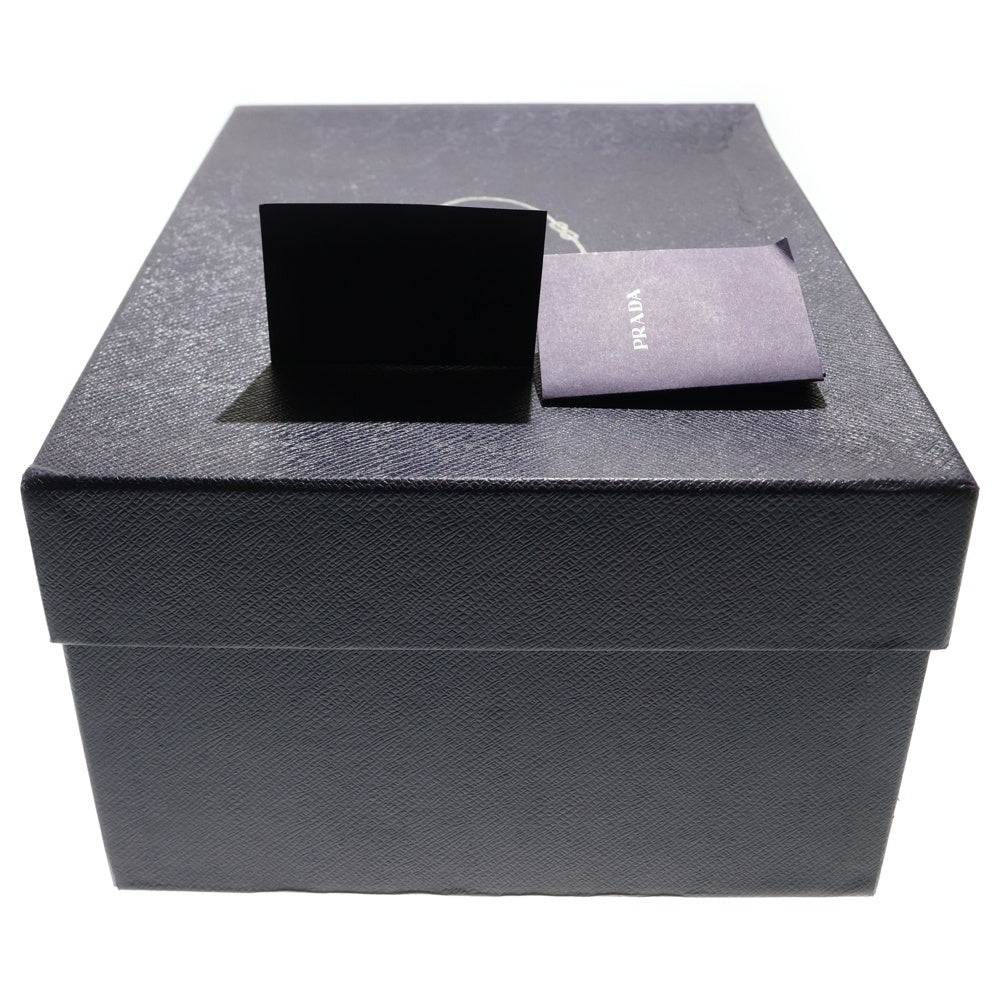 PRADA(プラダ) トライアングルロゴ モノリス レザーローファー ブラック 2DE129