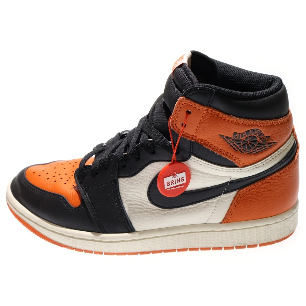 NIKE(ナイキ) AIR JORDAN 1 RETRO HIGH OG SHATTERED BACKBOARD エアジョーダン 1 レトロ シャッタードバックボード ハイカットスニーカー US9/27cm DZ5485-008