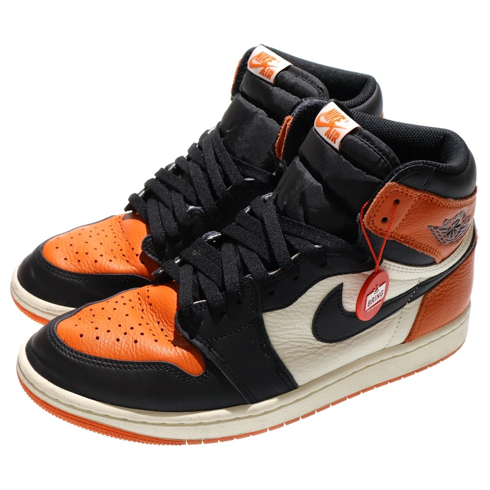 NIKE(ナイキ) AIR JORDAN 1 RETRO HIGH OG SHATTERED BACKBOARD エアジョーダン 1 レトロ シャッタードバックボード ハイカットスニーカー US9/27cm DZ5485-008