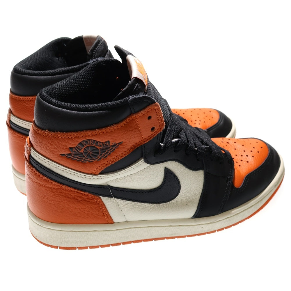 NIKE(ナイキ) AIR JORDAN 1 RETRO HIGH OG SHATTERED BACKBOARD エアジョーダン 1 レトロ シャッタードバックボード ハイカットスニーカー US9/27cm DZ5485-008