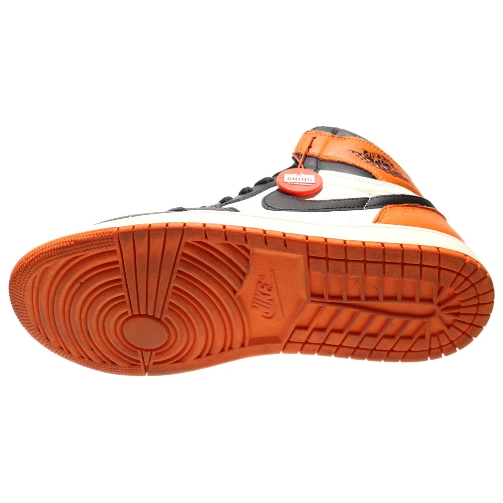 NIKE(ナイキ) AIR JORDAN 1 RETRO HIGH OG SHATTERED BACKBOARD エアジョーダン 1 レトロ シャッタードバックボード ハイカットスニーカー US9/27cm DZ5485-008