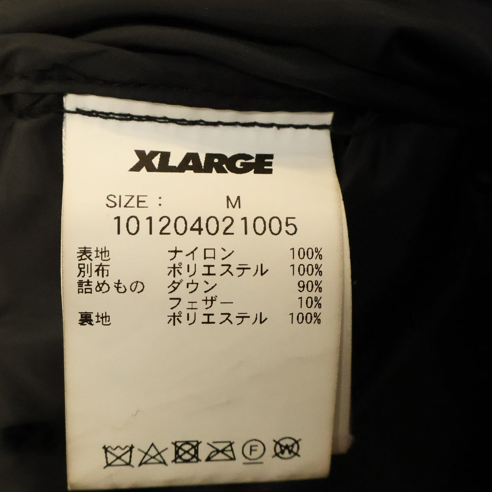 X-LARGE(エクストララージ) Nylon down jacket ナイロンダウンジャケット ブラック/カーキ 101204021005
