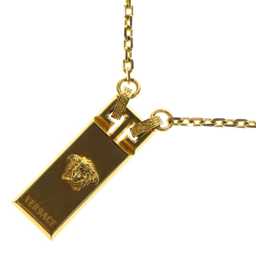 VERSACE(ヴェルサーチ) メデューサ プレート ゴールド ネックレス DG15614
