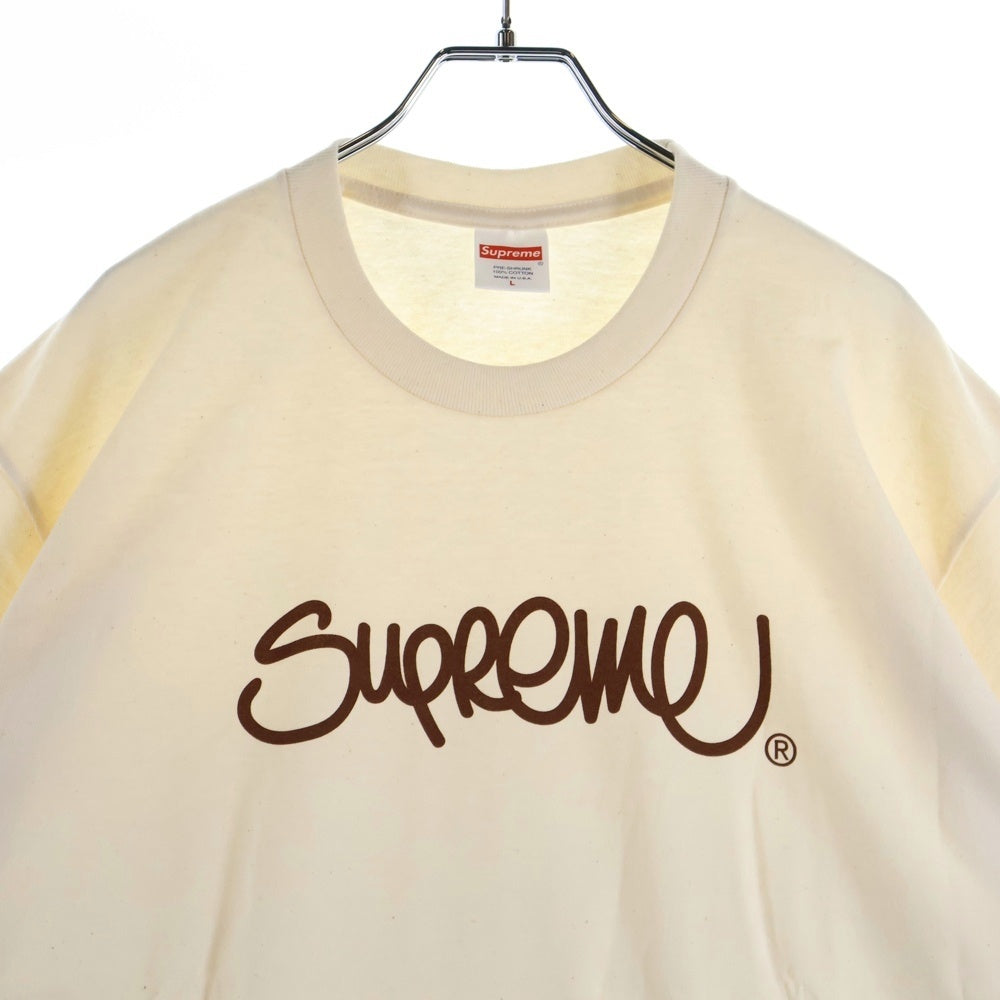 SUPREME(シュプリーム) 22SS Handstyle Tee ハンドスタイル プリント クルーネック 半袖Tシャツ カットソー ナチュラル