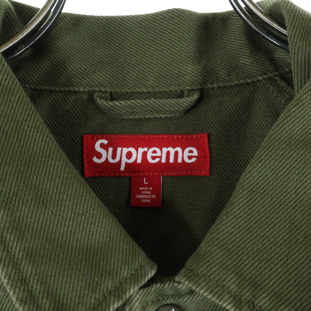 SUPREME(シュプリーム) 24SS ARC Denim Coaches Jacket アーチロゴ デニム コーチジャケット カーキ