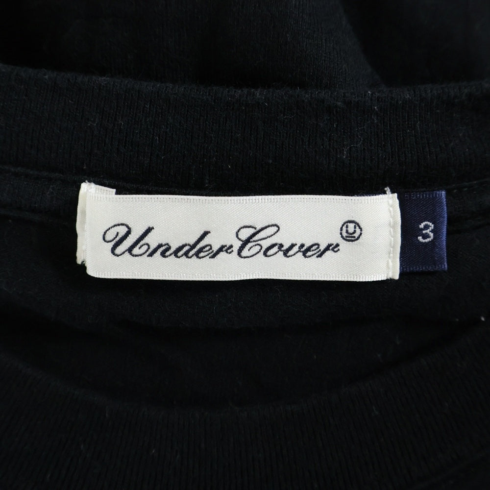 UNDERCOVER(アンダーカバー) 23SS TEE I LOVE KRAUT ROCK アイラブクラウトロッククルーネック半袖Tシャツ ブラック UC1C3806