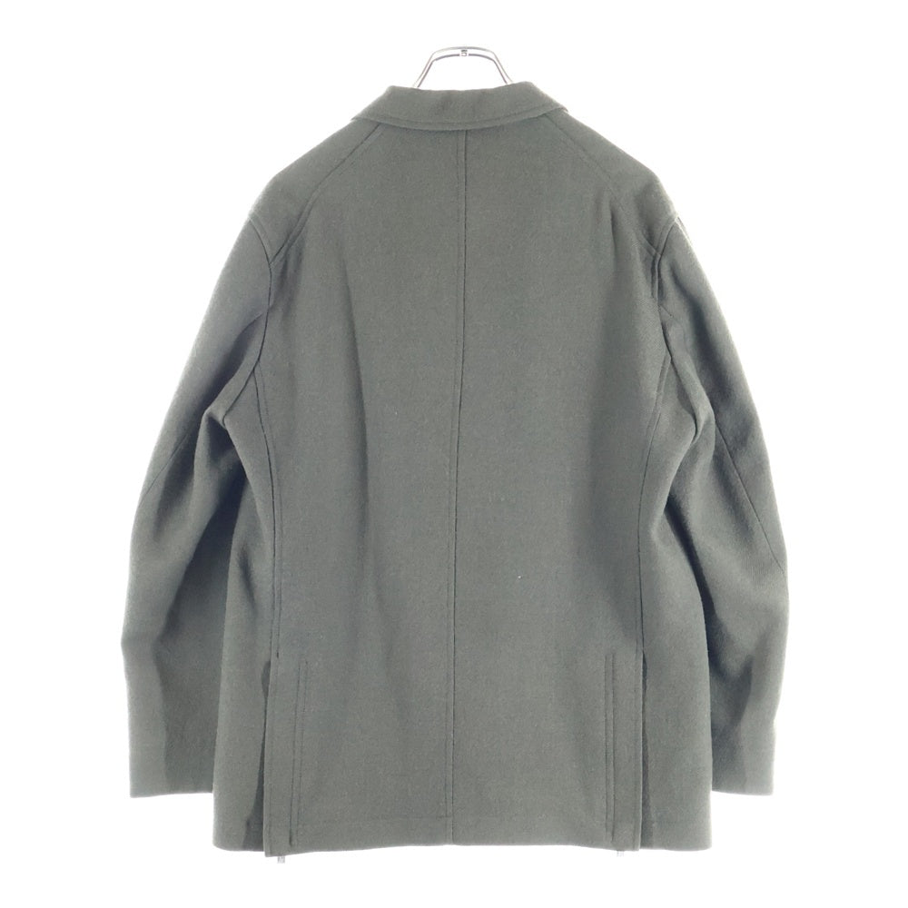 UNDERCOVER(アンダーカバー) 23AW シェットランドウール ZIPデザインセットアップ テーラードジャケット ノータックスラックスパンツ カーキ UC2C4104-1 UC2C4504-1