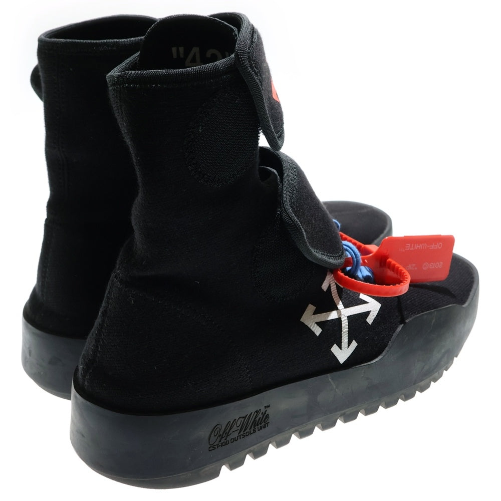 OFF-WHITE(オフホワイト) Moto Wrap モトラップ ハイカットスニーカー ブラック