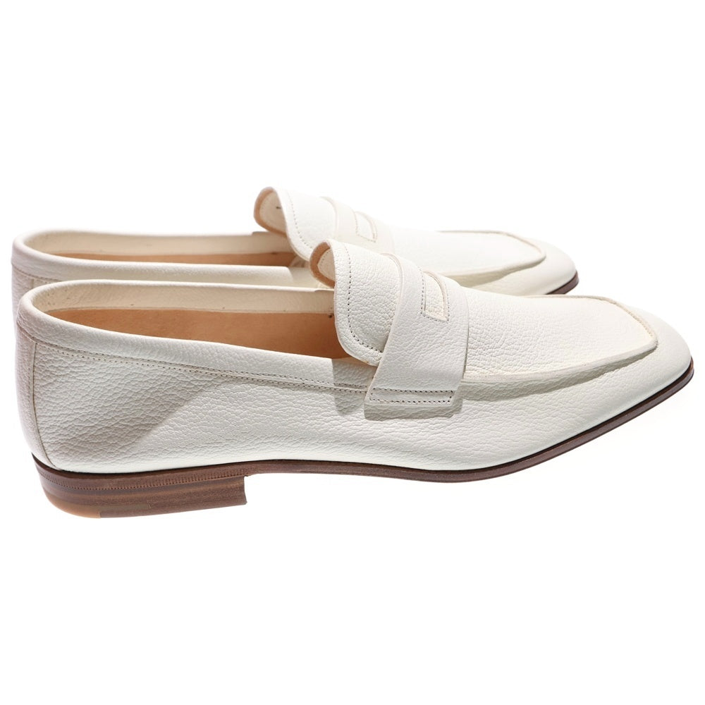 PRADA(プラダ) ウッドソール レザーローファー ローカットシューズ ホワイト