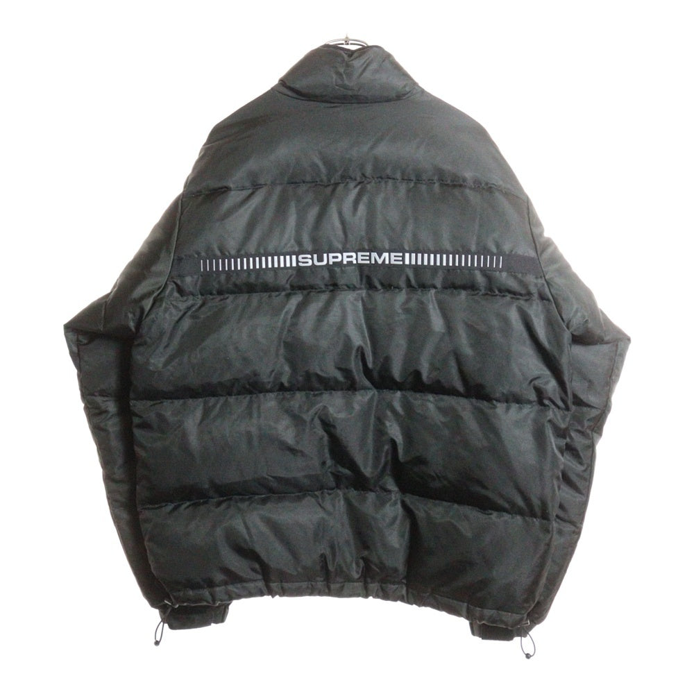 SUPREME(シュプリーム) Reflective Logo Puffy Jacket リフレクター ロゴ ダウンジャケット ブラック