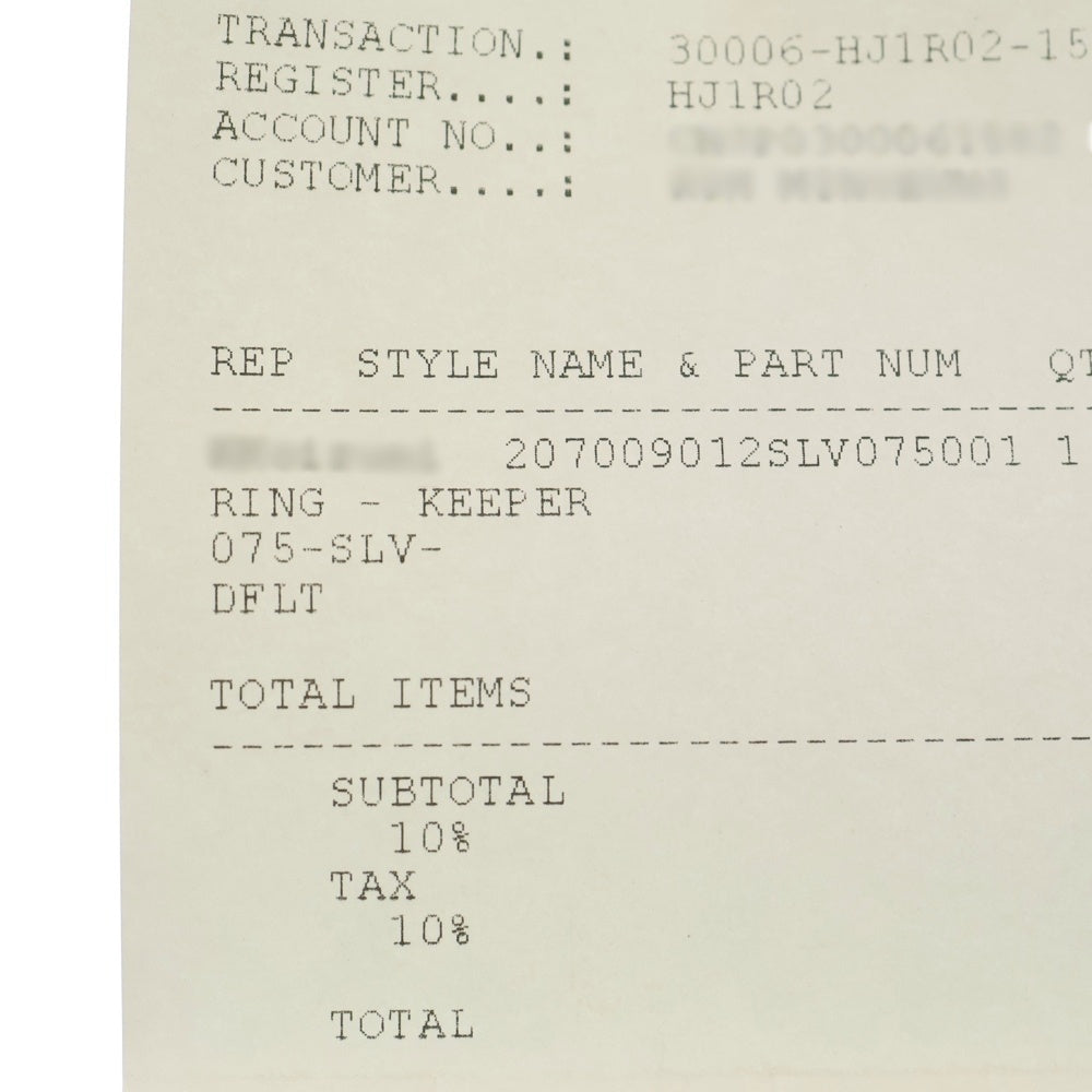 CHROME HEARTS(クロムハーツ) KEEPER RING キーパーリング シルバー BCA348