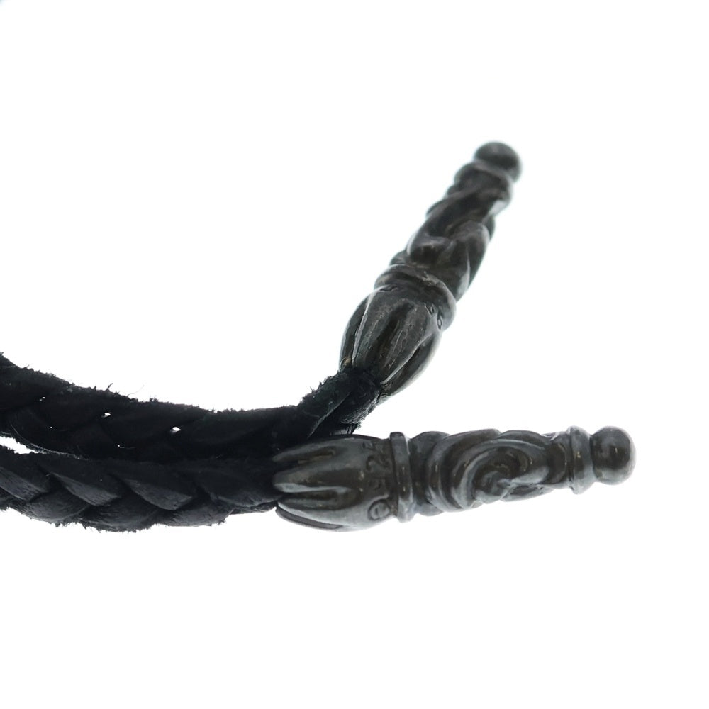 CHROME HEARTS(クロムハーツ) EWLP SCRL アイウェアループ スクロールバンドレザーブレイドネックレス