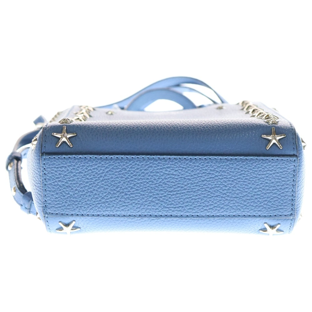 JIMMY CHOO(ジミーチュウ) MINI PEGASI UUF ミニペガジ スタースタッズ装飾 ハンドバッグ ショルダーバック