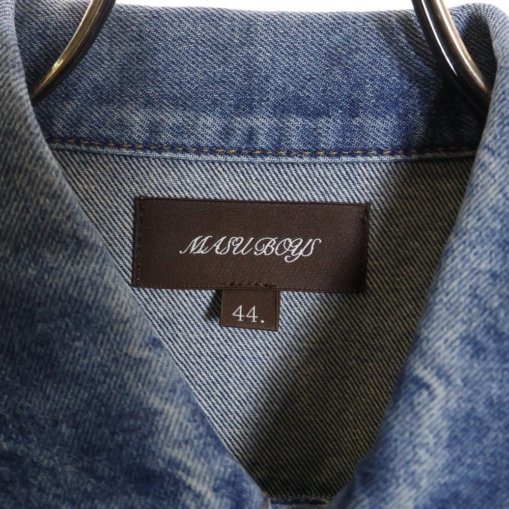 MASU(エムエーエスユー) DIAMOND DENIM JACKET ダイヤモンド デニムジャケット インディゴ B25F9BL003