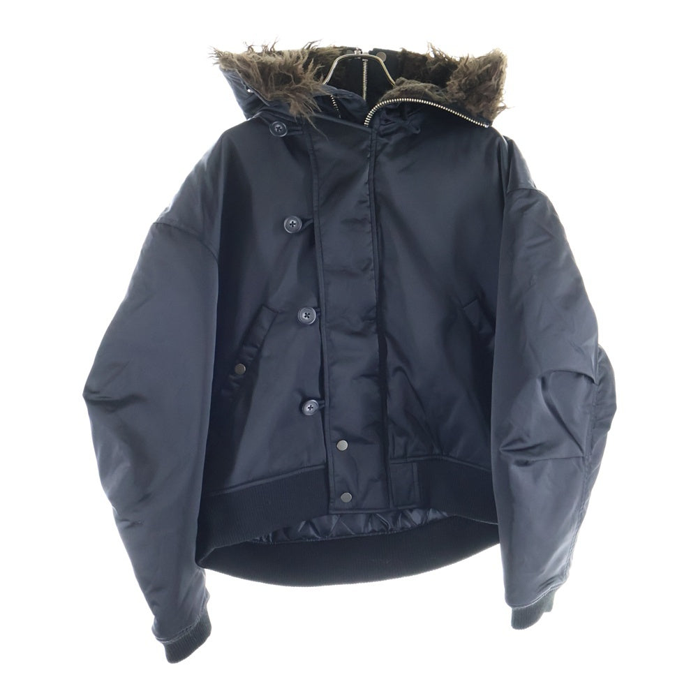 Jieda(ジエダ) THINSULATE N-2A JACKET ファー付き フライトジャケット ダウンジャケット ブラック JIE-25W-JK02