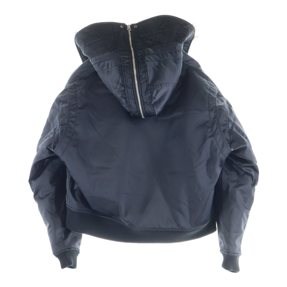 Jieda(ジエダ) THINSULATE N-2A JACKET ファー付き フライトジャケット ダウンジャケット ブラック JIE-25W-JK02