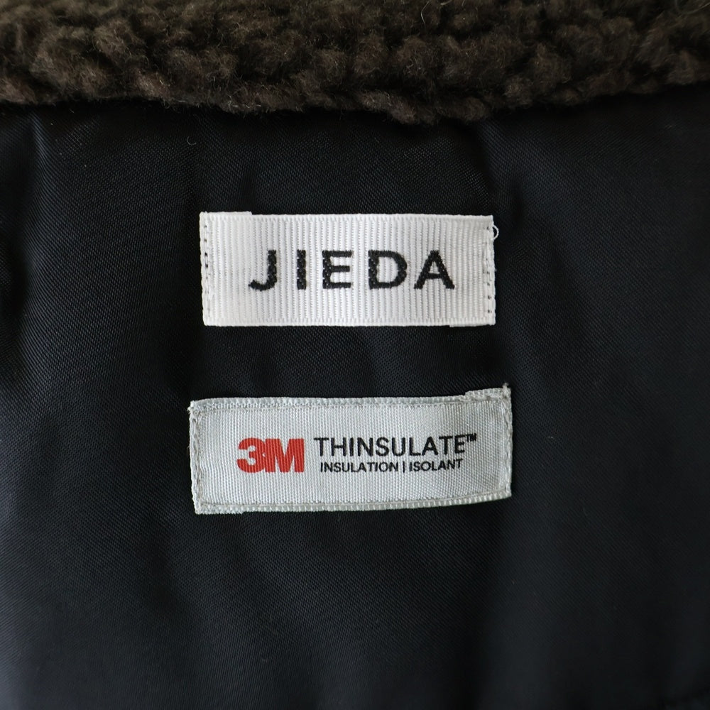 Jieda(ジエダ) THINSULATE N-2A JACKET ファー付き フライトジャケット ダウンジャケット ブラック JIE-25W-JK02