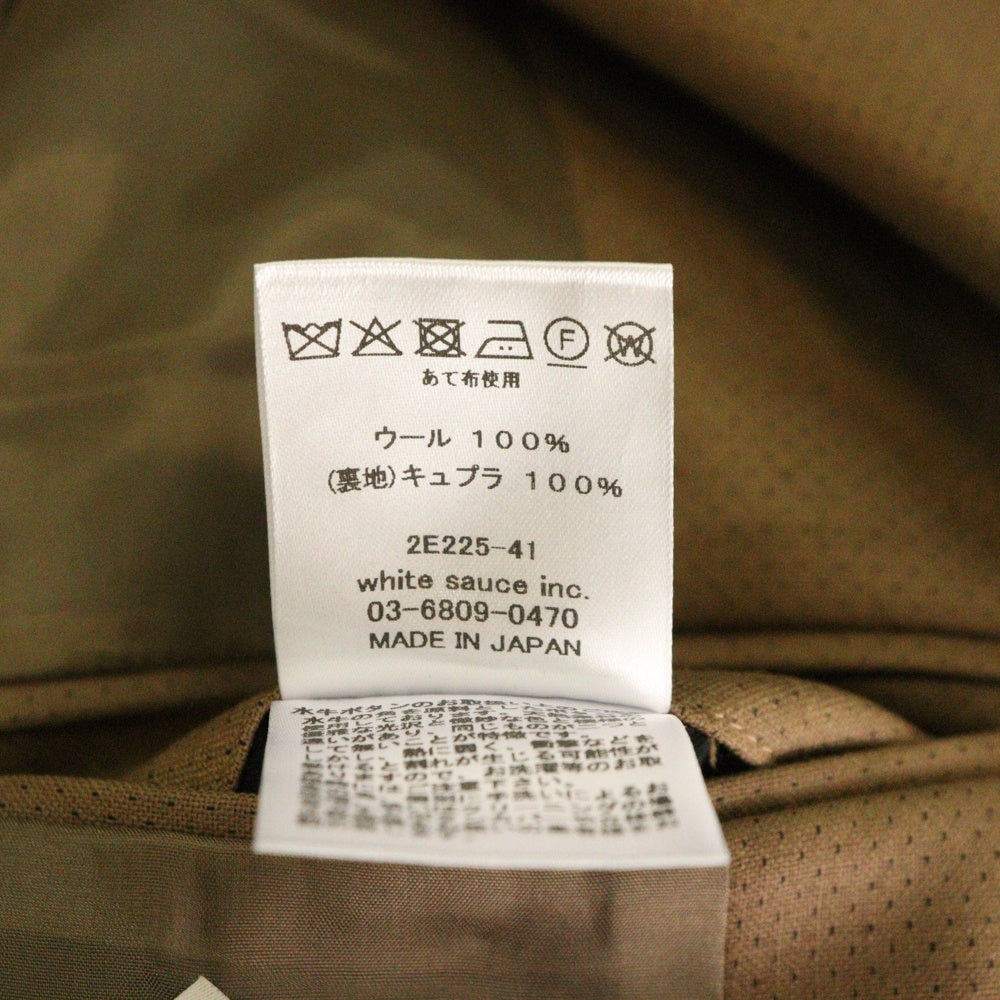 NO BRAND(ノーブランド) ETHOSENS エトセンス Layer Jacket レイヤードジャケット テーラードジャケット ブラウン 2E225-41