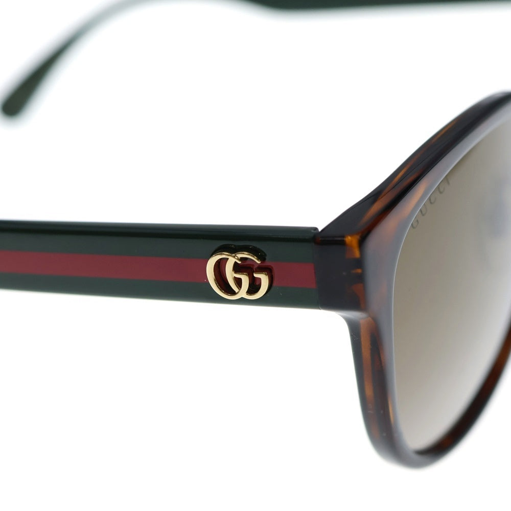 GUCCI(グッチ) シェリーライン ランドフレーム サングラス アイウェア ブラウン GG0854SK