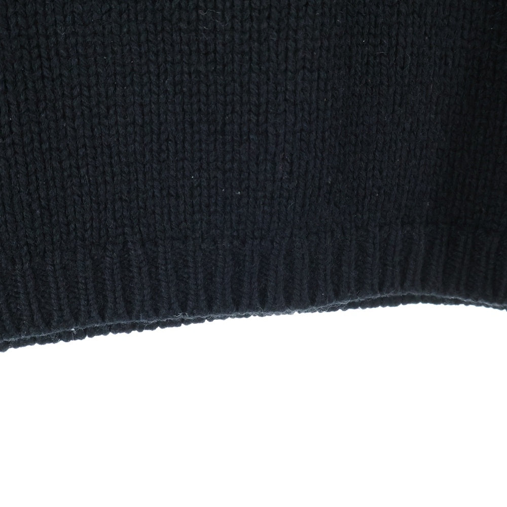 SUPREME(シュプリーム) 20AW × YOHJI YAMAMOTO sweater ヨウジヤマモト フロント花デザイン クルーネックニットセーター ブラック