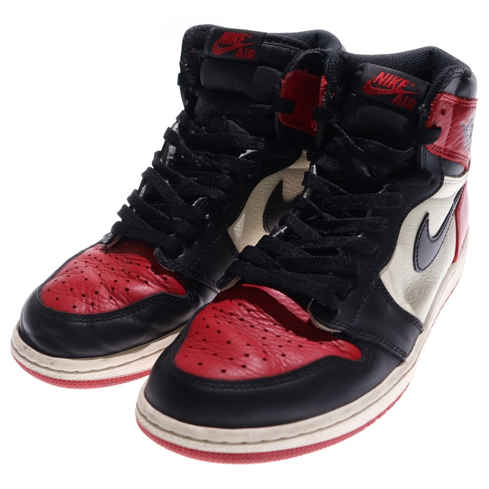 NIKE(ナイキ) Air Jordan 1 Retro High OG エアジョーダン1レトロ ハイ ハイカットスニーカー レッド/ブラック 55088-610