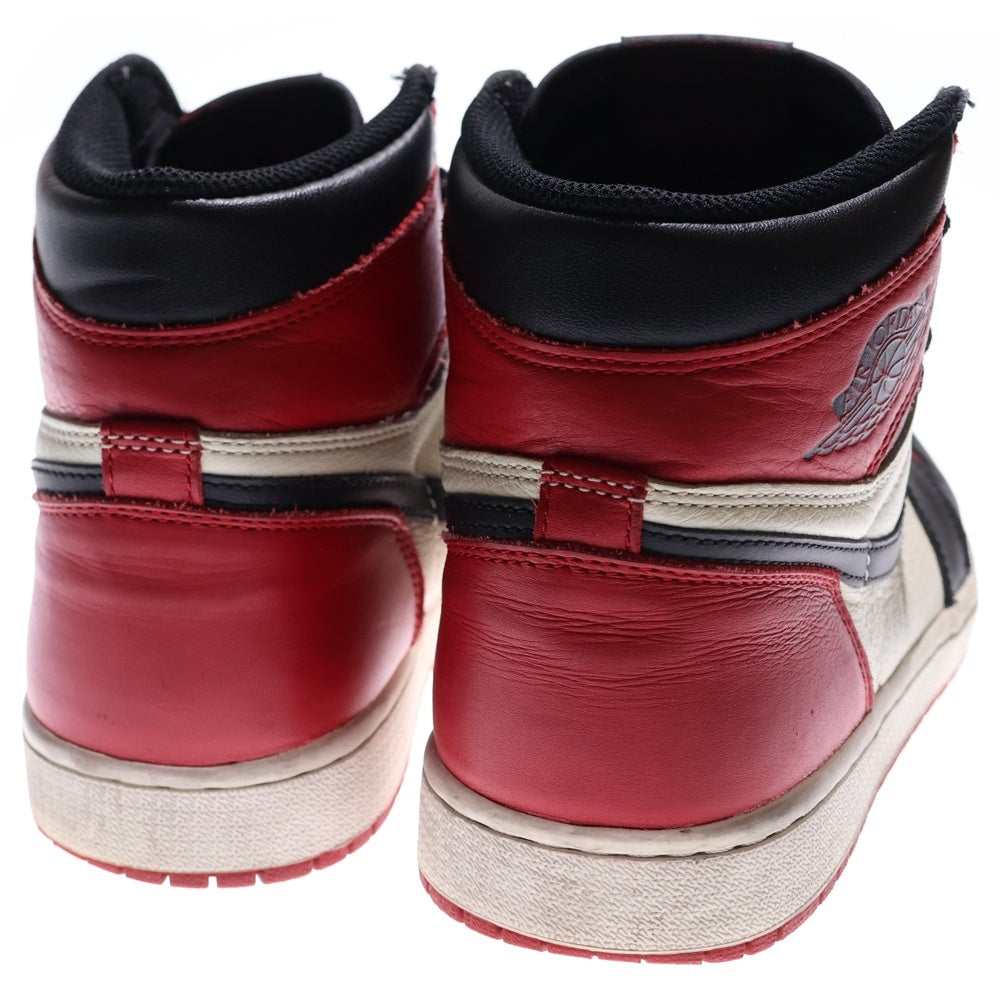NIKE(ナイキ) Air Jordan 1 Retro High OG エアジョーダン1レトロ ハイ ハイカットスニーカー レッド/ブラック 55088-610