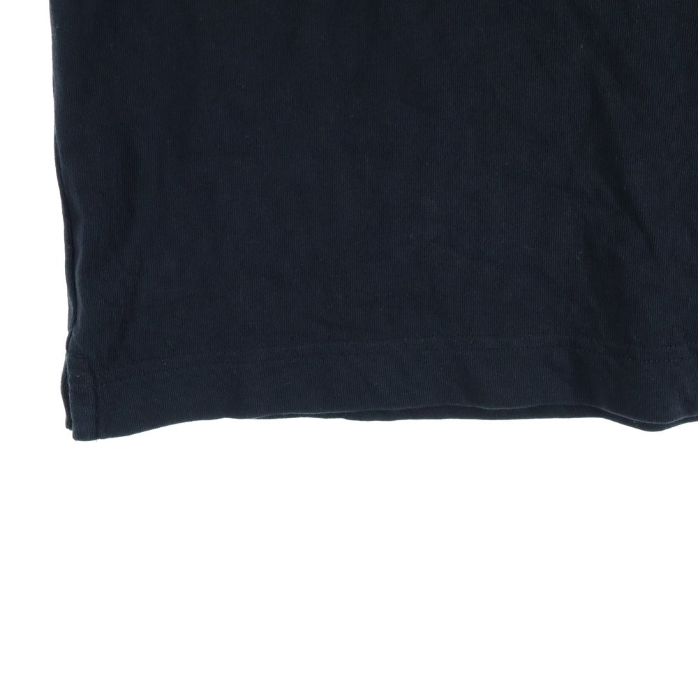 MAISON KITSUNE(メゾンキツネ) ロゴ刺繍 半袖Tシャツ カットソー ブラック OM00122KJ0119